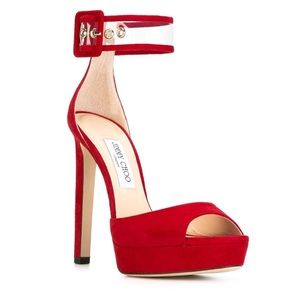 JIMMY CHOO MAYNER 130 Red 35.5